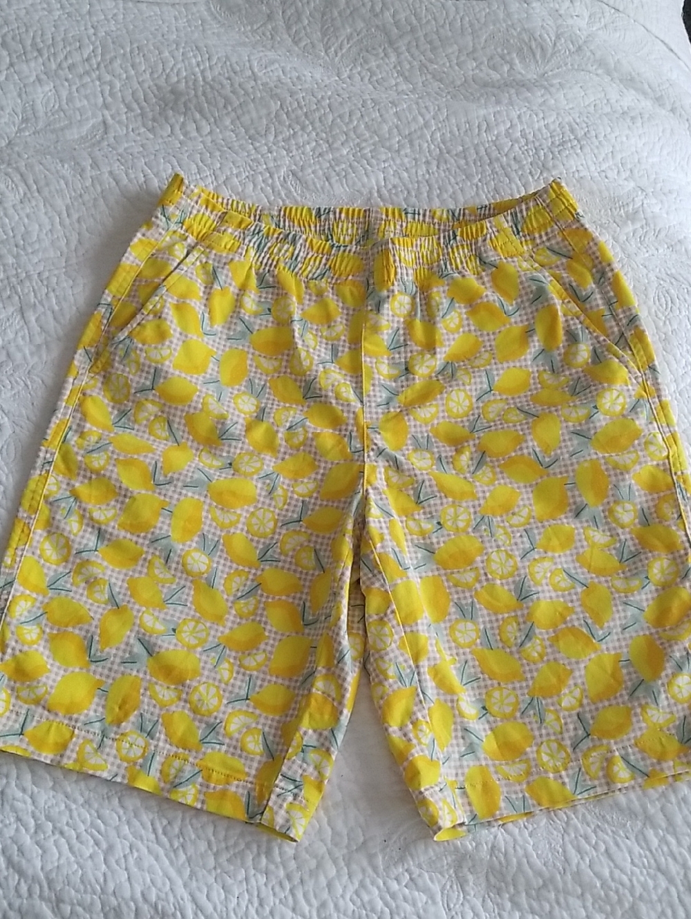 Lands' End🍋 Lemon Print Shorts